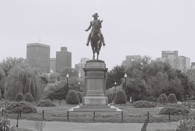 GW in Public Garden, Boston