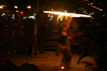 fire dancers